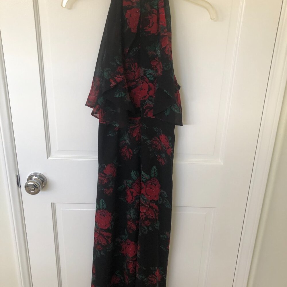 Lovers and Friends Golden Ray Red Roses Boho Floral Maxi Long Prom Dress XS - Picture 7 of 10